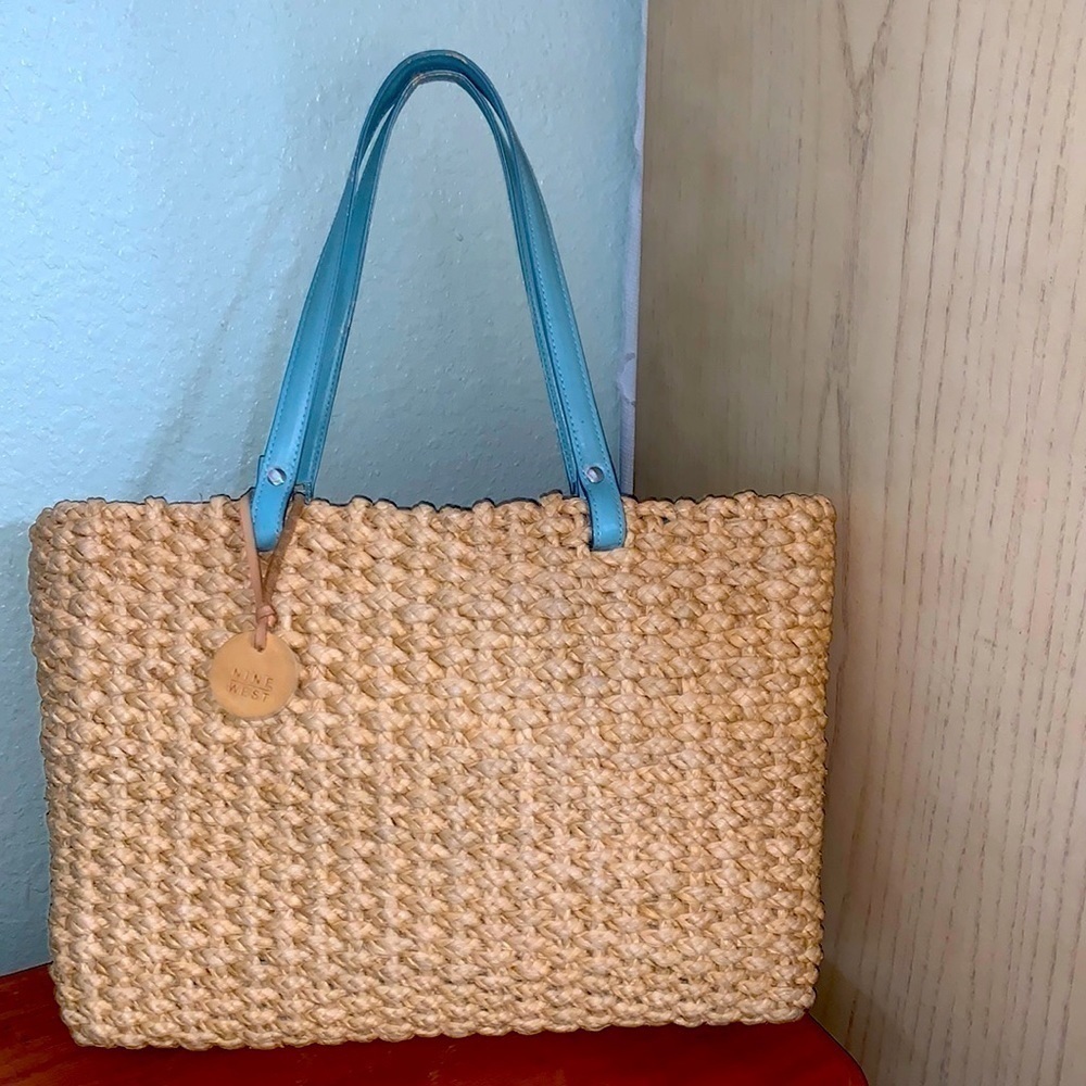 Nine west vintage wicker rope, weave bag